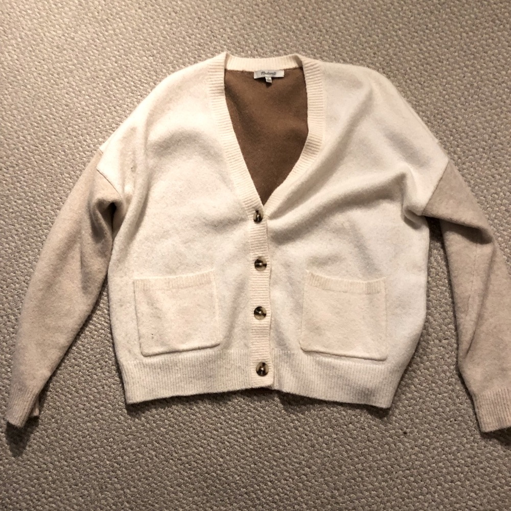 Short Kent Ex-Boyfriend Cardigan Sweater in Colorblock